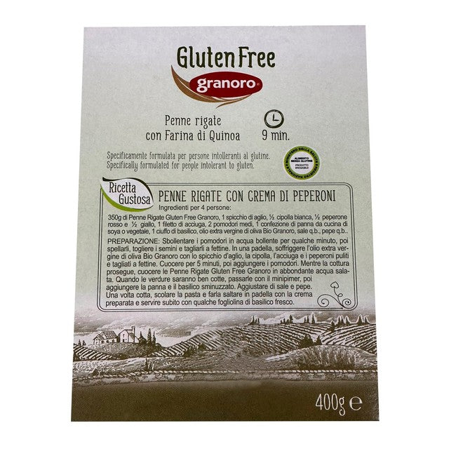 Granoro gluten free pasta penne 400g, UK version