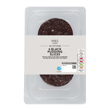 M&S Black Pudding Slices 4 pack 227g, imported from the UK