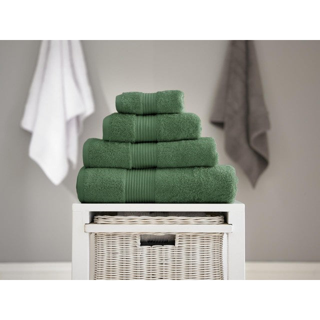 Bliss Pima Cotton Bath Sheet in Seagrass, 90cm x 150cm - British product