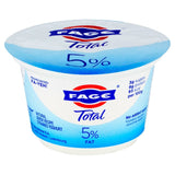 Fage Total 5% fat natural Greek strained yoghurt 150g - British product