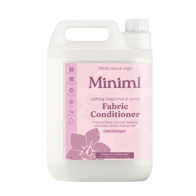 Miniml Fabric Conditioner Pink Dragonfruit & Orchid 5L, imported from the UK