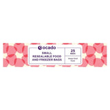 Ocado small resealable food and freezer bags, imported from the UK