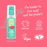 Salt of the Earth melon and cucumber natural deodorant spray 100ml (British brand)