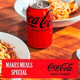 Coca-Cola Zero Sugar sugar-free cola 4 x 330ml cans - British product