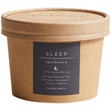 M&S Apothecary Sleep candle refill in Grey, imported from the UK