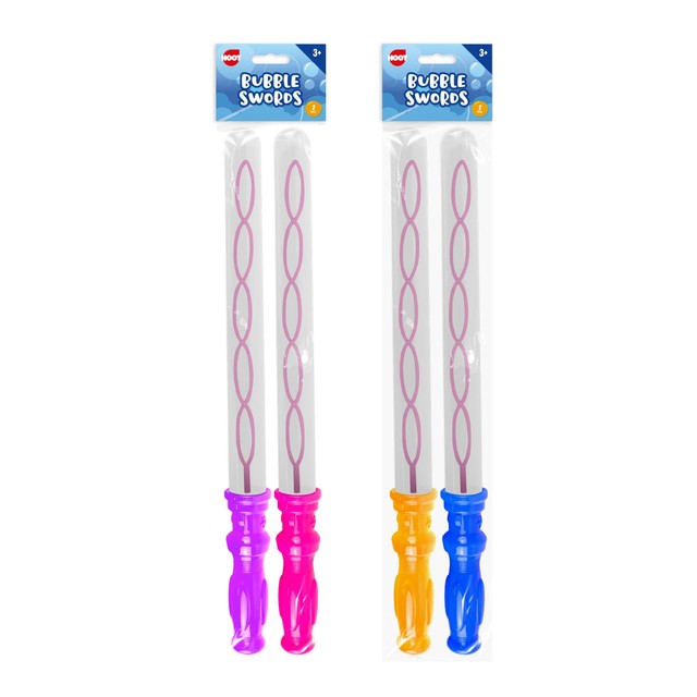 Hoot bubble wands assorted colours 2 pack, UK version