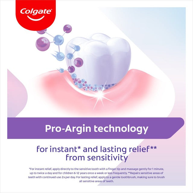Colgate Sensitive Instant Relief toothpaste tube - (British brand)