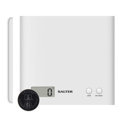 M&S UP Global Products Salter Arc Scale White Electronic Kitchen Scale- Buy online at McGrocer