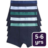 M&S boys Blue/Green and Black Mix trunks for 5-6 years, imported from the UK