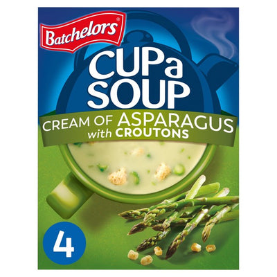 M&S Batchelors Cup A Soup Cream of Asparagus Instant Soup Sachets 117g- Buy online at McGrocer