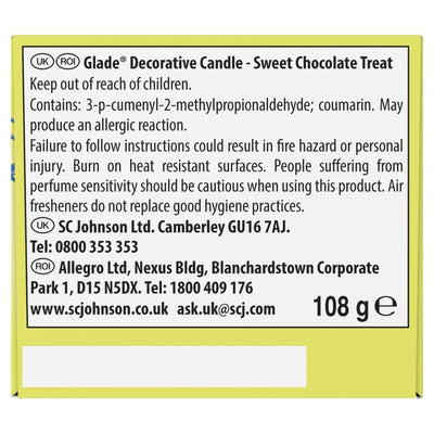 M&S Glade Duftlys Søt Sjokolade Gode 108g - Kjøp online hos McGrocer