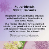Twinings Superblends Sweet Dreams raspberry herbal tea 20 bags (British brand)