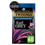 Twinings Decaffeinated Earl Grey tea bags 40 count (British brand)