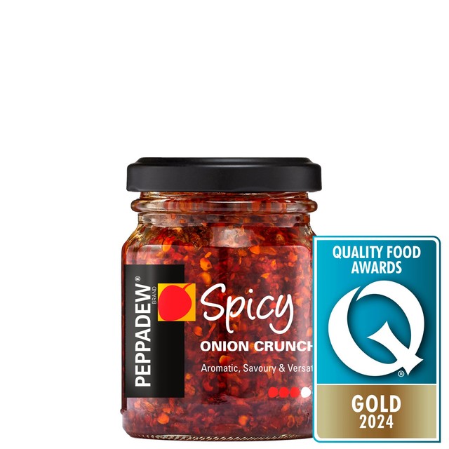 Peppadew Spicy Onion Crunch 130g jar, imported from the UK