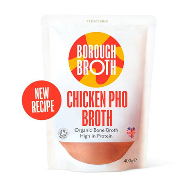 Borough Broth Co Økologisk Kylling Pho Buljong 400g