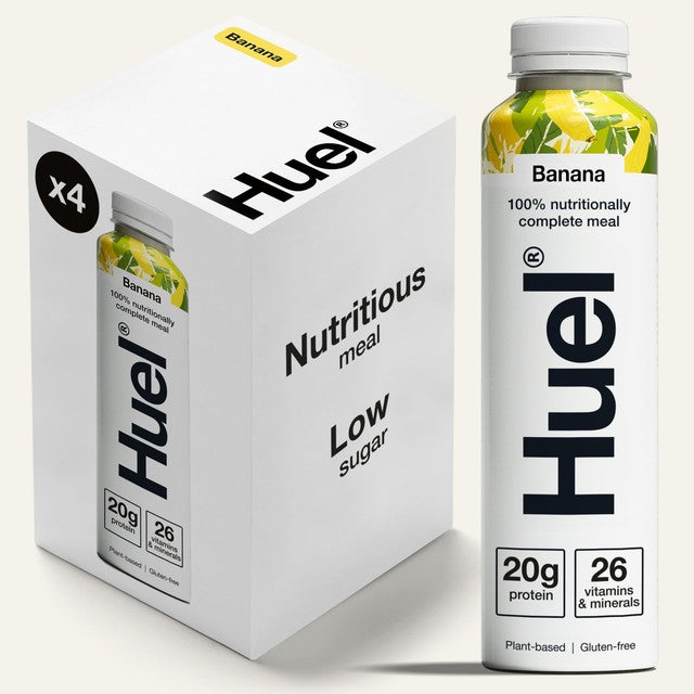 Huel Banana meal replacement drink multipack 4 x 500ml, UK version