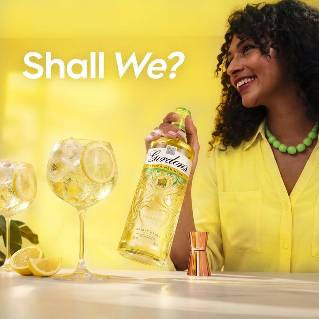 Gordon's Lemon Meringue Gin 70cl glass bottle, UK version.