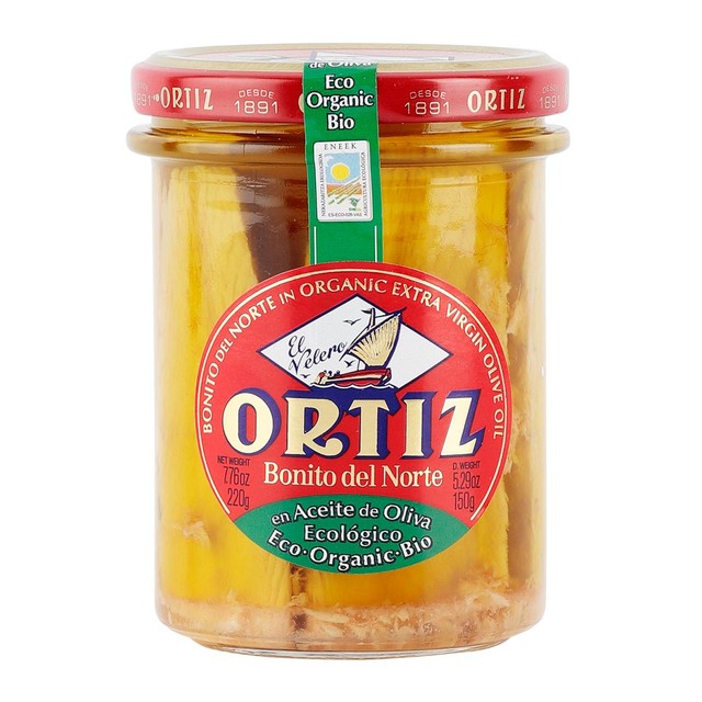 Ortiz Albacore Tuna Fillets Organic Olive Oil 220g - British product