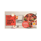 M&S Tomato Garlic & Herb Flavour Pots 96g, imported from the UK