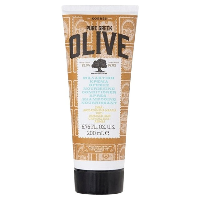 Korres Olive Nourishing Conditioner for Dry & Damaged Hair 200ml, UK version