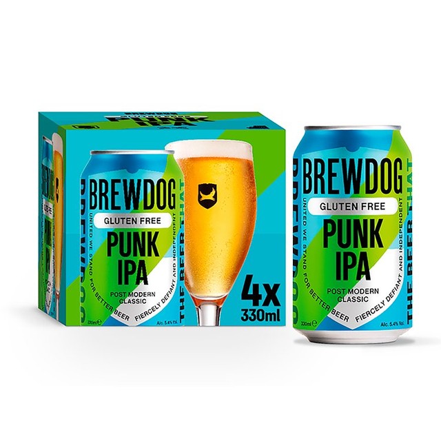 BrewDog Punk Gluten Free beer 4 x 330ml - British product