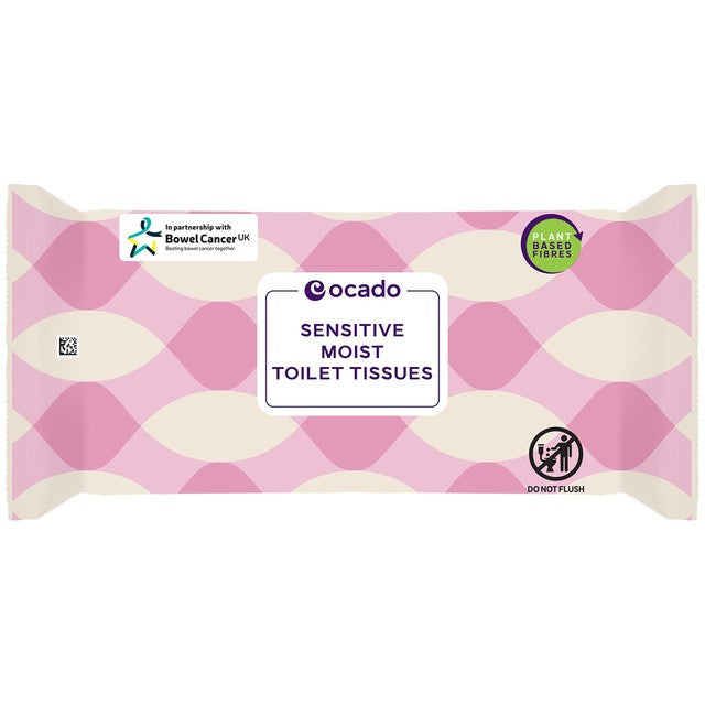 Ocado sensitive moist toilet tissues 40 pack, imported from the UK