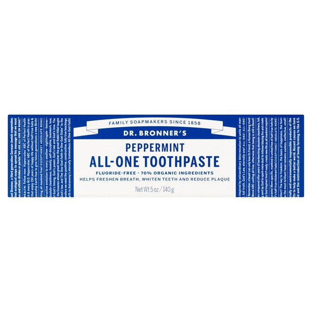 Dr Bronner peppermint organic toothpaste 105ml - British product