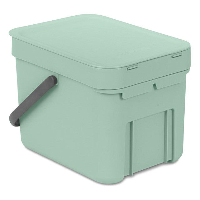 Brabantia Sort & Go Waste Bin Jade Green 6L - British product