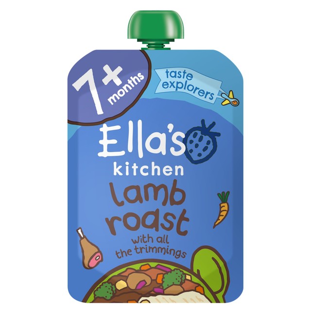 Ella's Kitchen lamb roast dinner baby food pouch 130g - British product