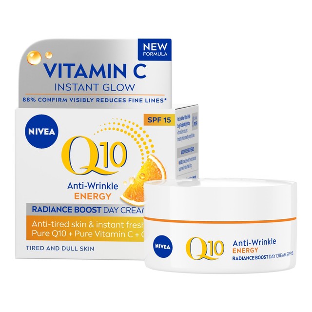 Nivea Q10 day face cream 50ml, imported from the UK