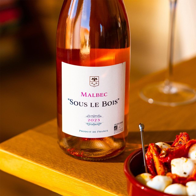 Virgin Wines Malbec Rosé Organic Wine 75cl (British brand)
