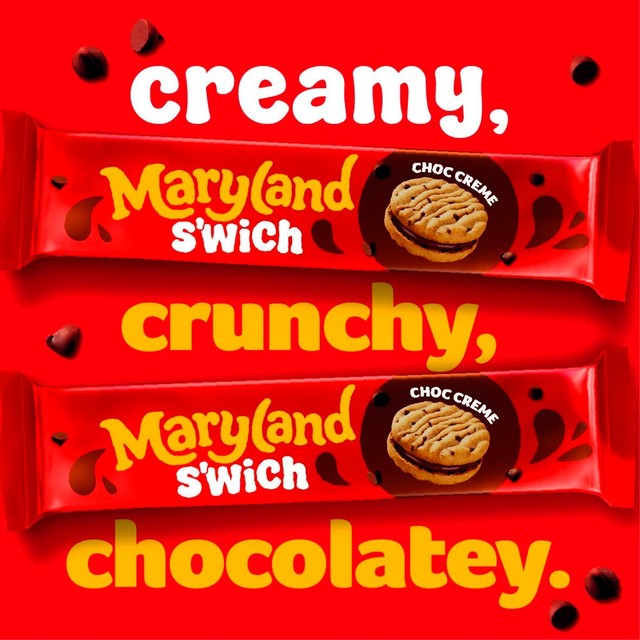 Maryland S'wich Choc Creme cookies, imported from the UK