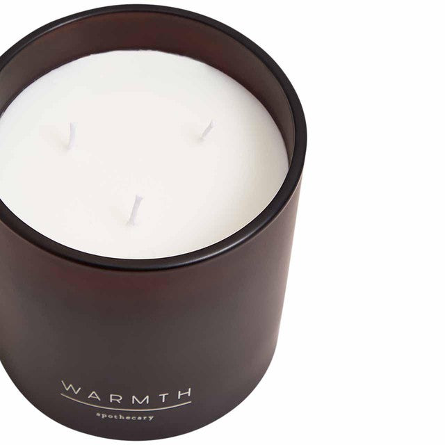 M&S Apothecary Warmth 3 Wick Candle Amber, imported from the UK