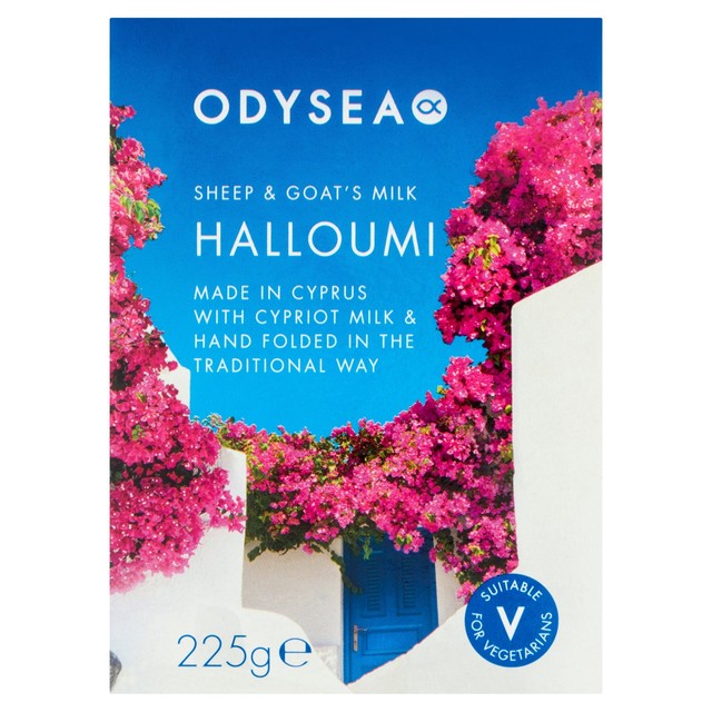 Odysea Premium Sheep & Goat's Milk Halloumi 225g, imported from the UK