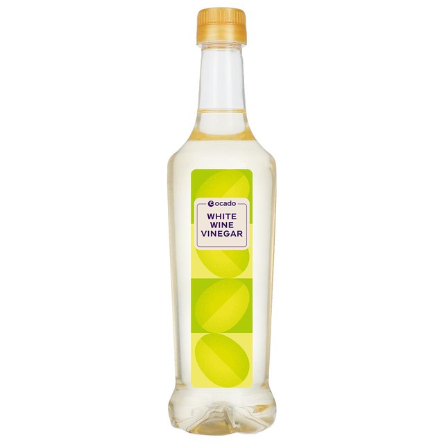 Ocado white wine vinegar 500ml, imported from the UK