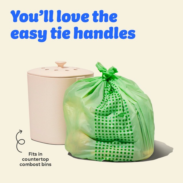 Who Gives a Crap compostable food waste bags 11L (British brand)