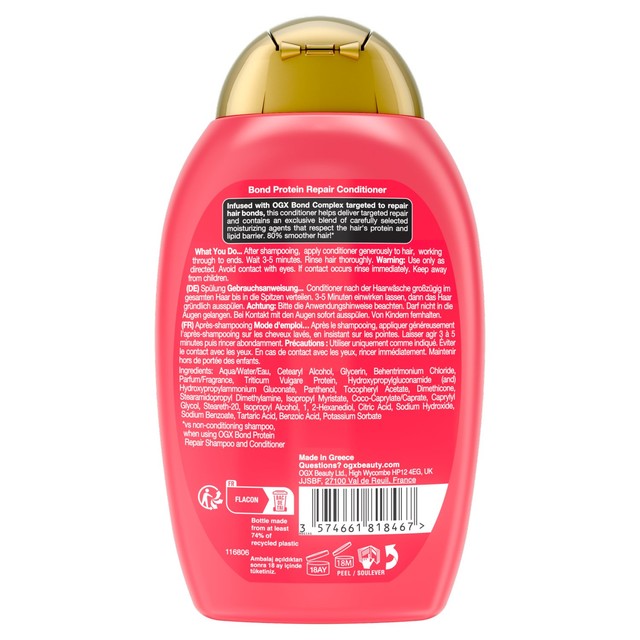 OGX Bond Protein Repair conditioner 385ml, imported from the UK