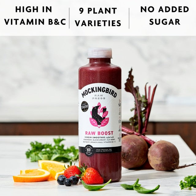 Smoothie à la baie et à la betterave Mockingbird 750ml, importé du Royaume-Uni