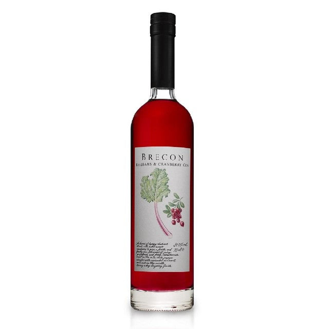 Brecon Rhubarb & Cranberry Gin 70cl - British product