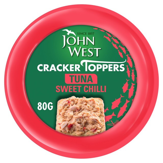 John West Cracker Toppers Tuna Sweet Chilli 80g, UK version