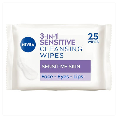 M&S Nivea Biodegradable Sensitive Cleansing Face Wipes 25 Pack- Buy online at McGrocer