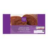 M&S Chocolate Sponge Roll 225g, imported from the UK