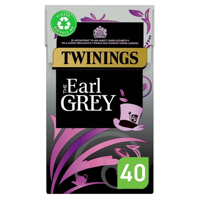 Twinings Earl Grey tea bags 40 count (British brand)