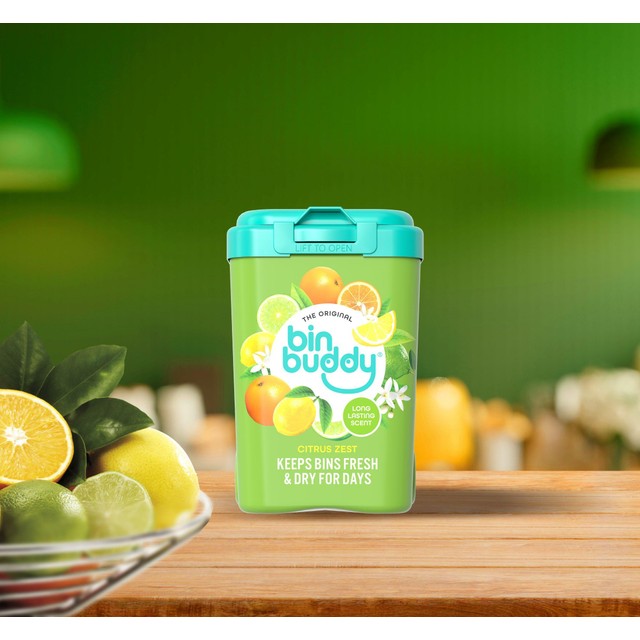 Bin Buddy bin deodoriser Citrus Zest 450g - British product