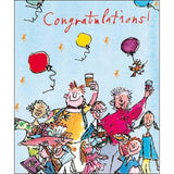 Quentin Blake congratulations card 19cm x 16cm, imported from the UK