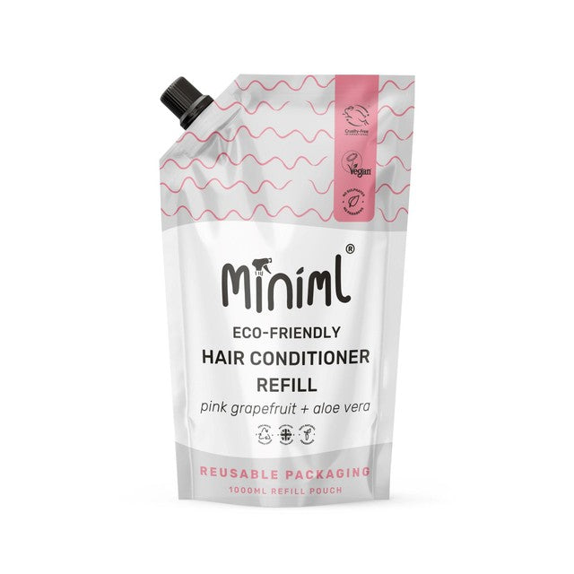 Miniml hair conditioner Pink Grapefruit & Aloe Vera 1L, imported from the UK