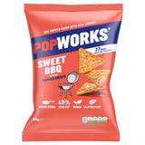 Popworks Sweet BBQ popped crisps 85g, imported from the UK
