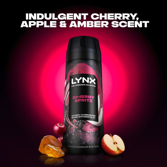 Lynx Cherry Spritz men's deodorant body spray 150ml, UK version