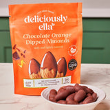 Deliciously Ella chocolate orange dipped almonds 75g - British product
