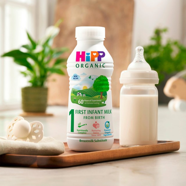 HiPP Organic infant milk ready to feed liquid formula 470ml, UK version
